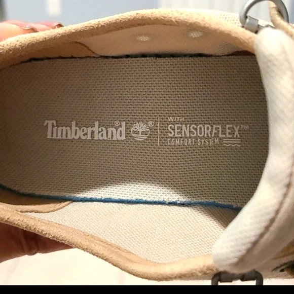 Timberland Amherst Canvas Beige Oxford Women Shoes | Size 6 - Picture 10 of 12